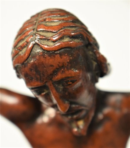 "Christ crucifié" Sculpture en buis